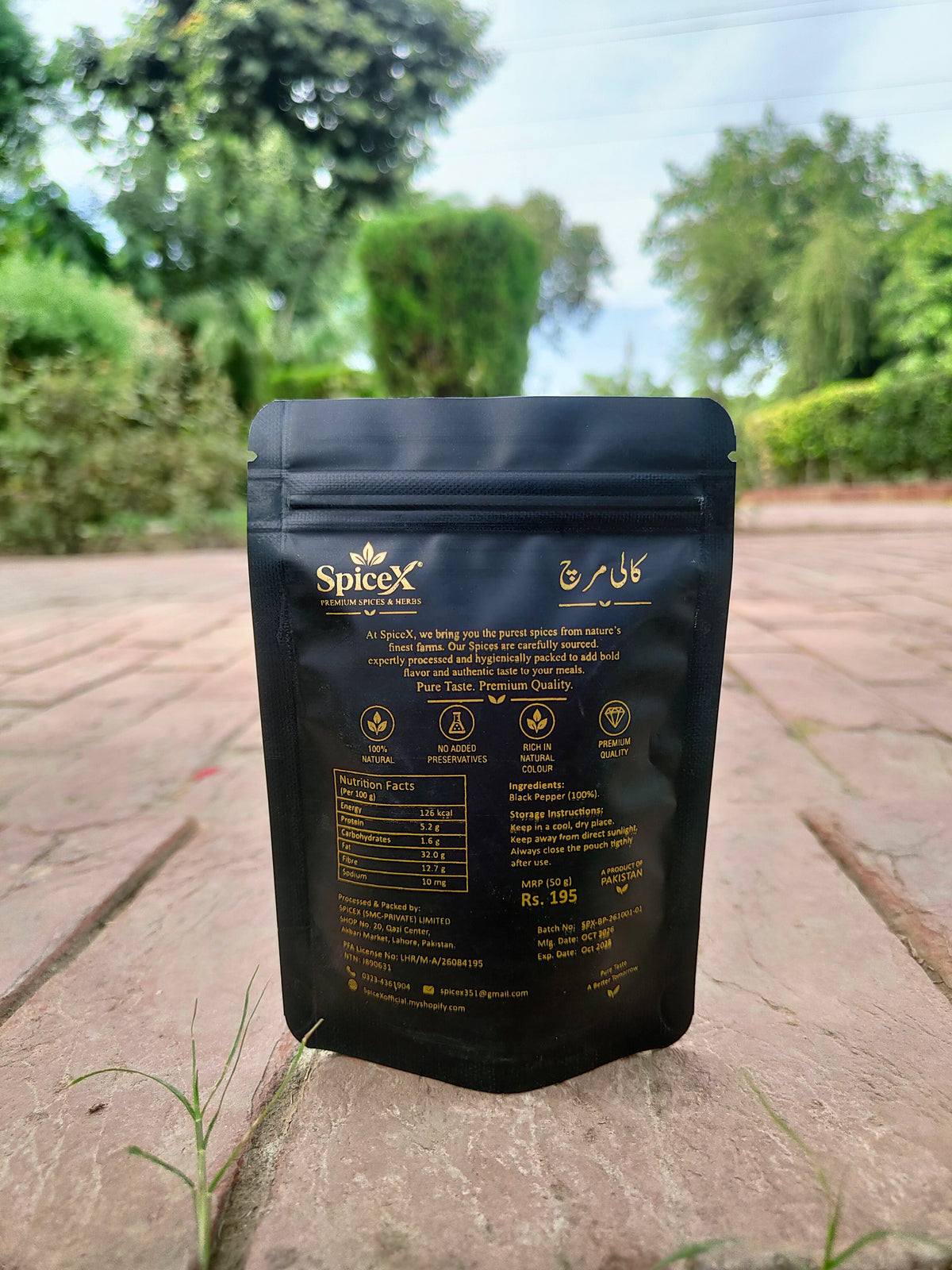 SpiceX Black Pepper Kali Mirch spice product view